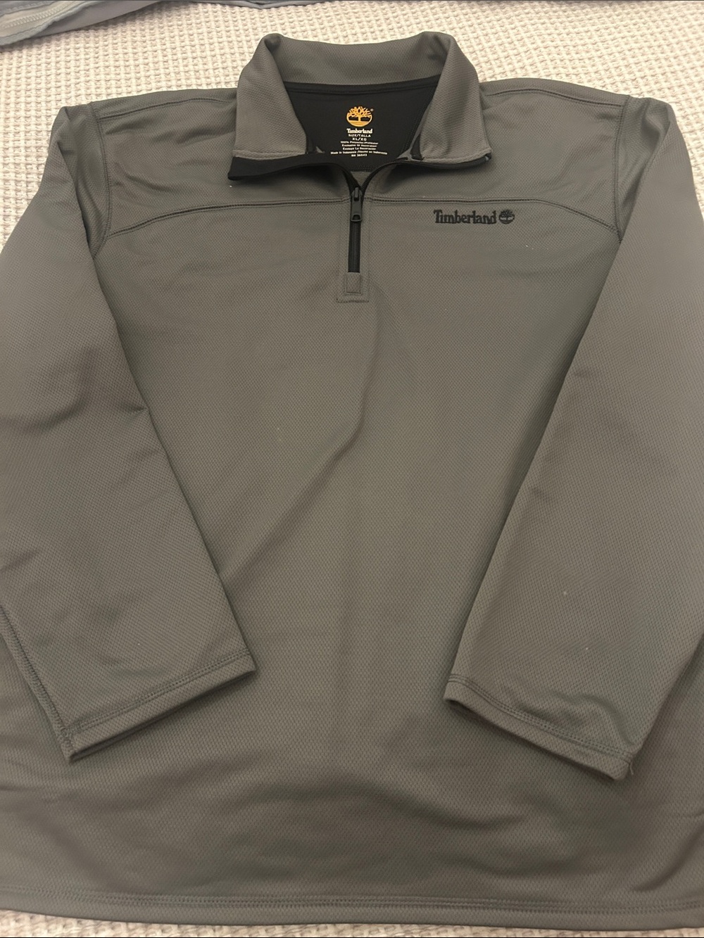 Timberland Men's Slate Gray Lightweight Quarter-Zip Pullover